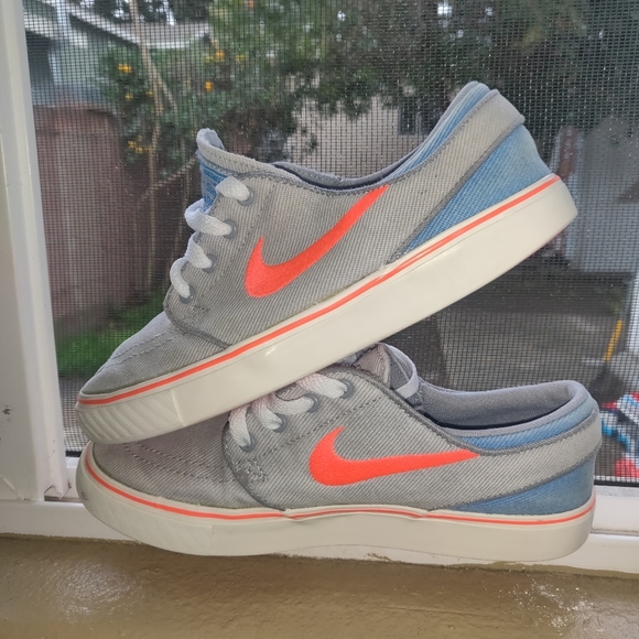Nike Stefan Janoski Wolf Grey Hot Lava Canvas 6548 - Picture 4 of 12
